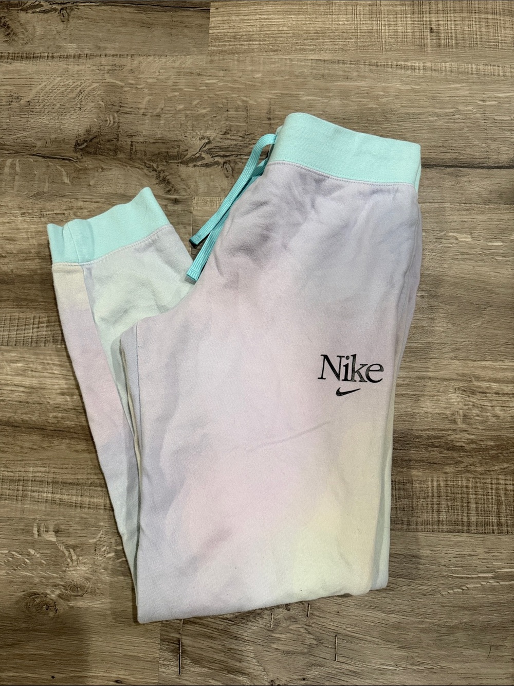 Nike Girls Youth XL Pastel Tie Dye Fleece Joggers Sweatpants
